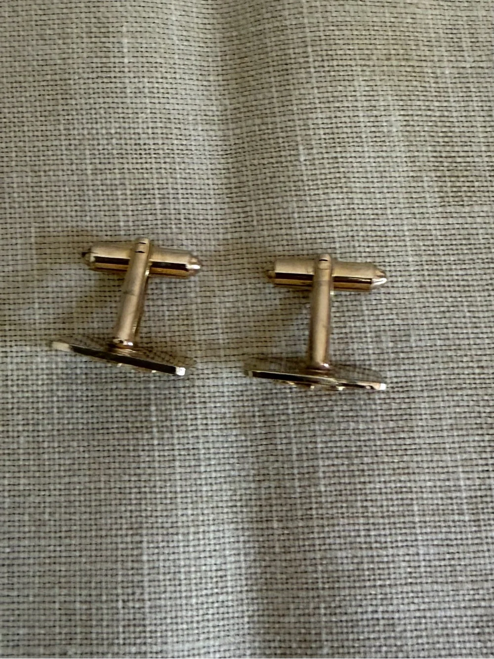 Vintage Gold Colored Boy Scouts of America Cufflinks featuring Fleur-de-lis